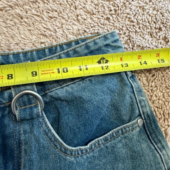 Ragged Priest Dirty Wash Bondage Denim Shorts Size 24 - Picture 6 of 8